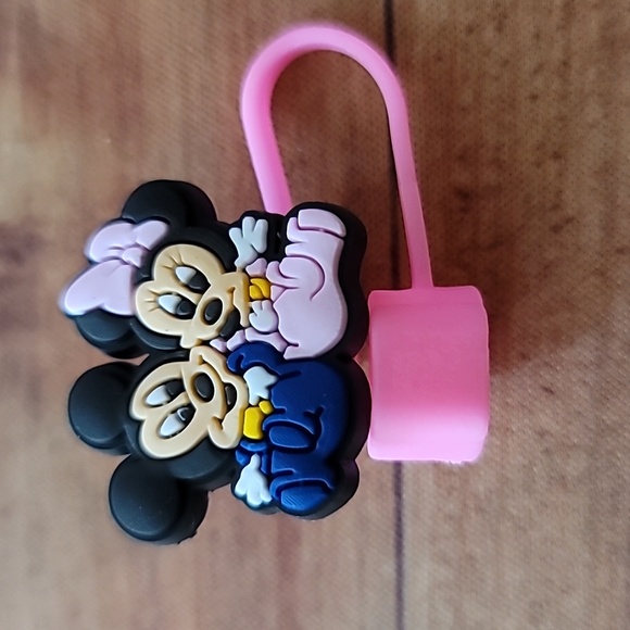 Baby Boy and Girl Mouse Silicone 10mm/0.4 in Straw Topper Cap Accessory - Picture 3 of 3